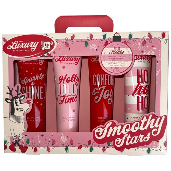 The Luxury Bathing Company Smoothy Stars Luxurious Spa Gift Set for Her 4 pc - Picture 3 of 14